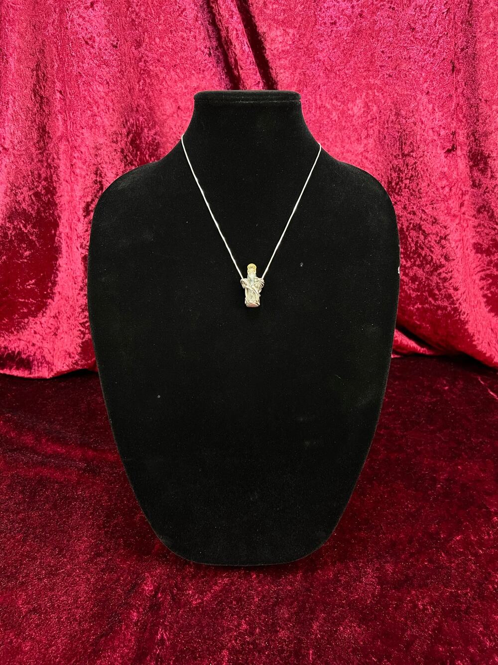 Vintage Whimsical Sterling Silver Necklace - Fairy Dust Glass Vial Pendant